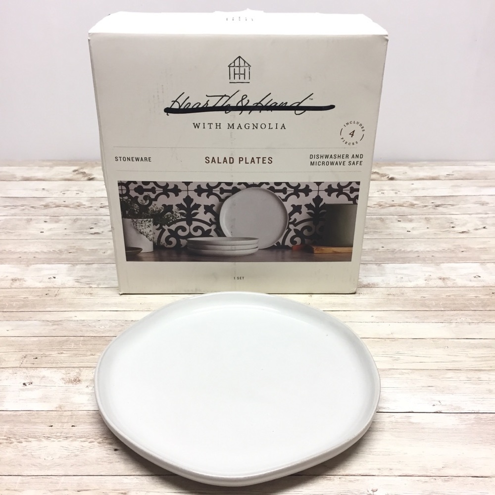 Set 4 Hearth and Hand Magnolia 8-inch Salad Plate